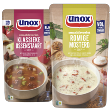 Unox soep in zak